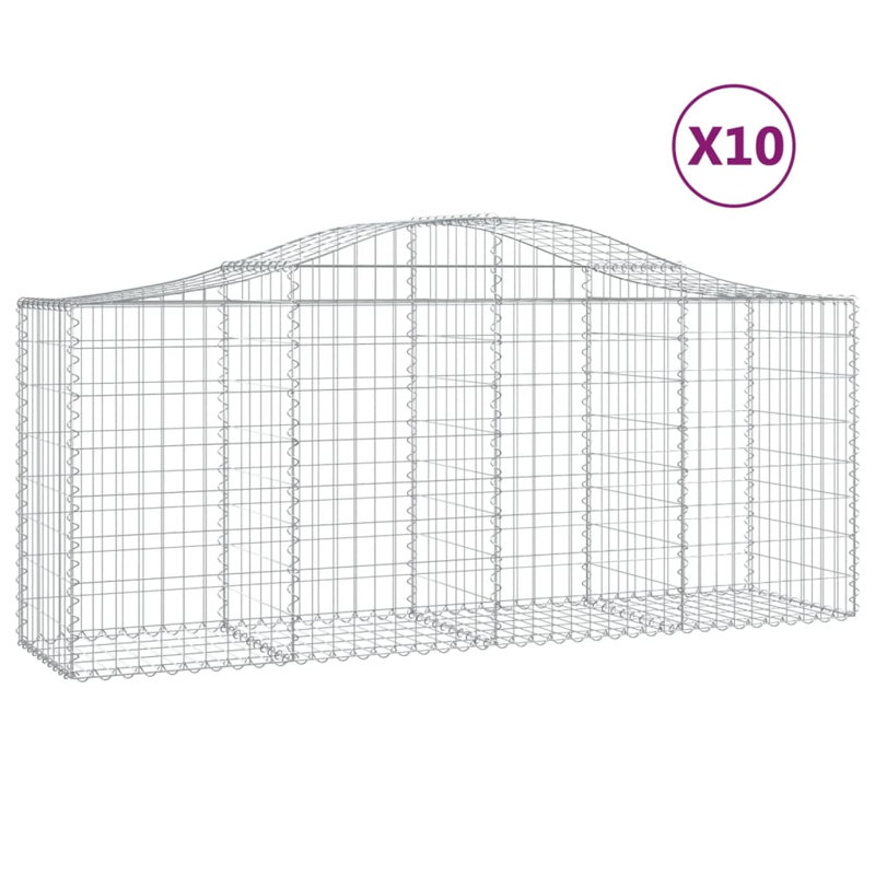 Briane Silver Galvanised Iron, 100cm H x 200cm W x 50cm D