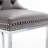 Kratsas Modern Velvet Bar Stools Set of 2 | Button Tufted & Rivet Trim, Chrome Metal Base for Kitchen Island-1113788607-1123525263
