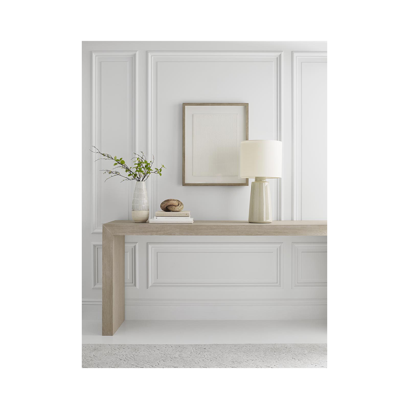 Jathan Table Lamp, Shellish Gray, 27.38" H x 14" W x 14" D