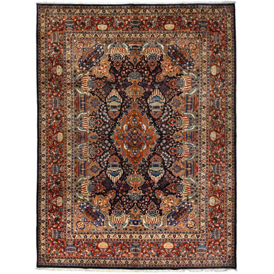 Très grand tapis oriental fait à la main 10 x 13