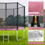 Trampoline AOTOB 8FT pour enfants / adultes, trampoline 400 lb avec filet de sécurité / échelle Backyard, rose-122538896