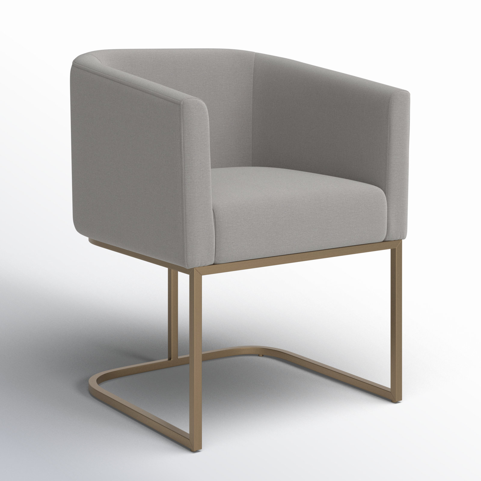 Echo Dining Armchair, Medium Grey