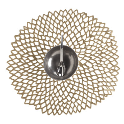 Dahlia Vinyl Solid Colour Round Placemat