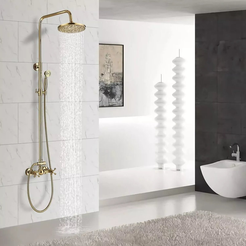 Système de douche complet avec valve brute