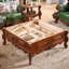 European Vintage Carved Marble Square Coffee Table-106732122