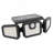 Solar Powered Outdoor Security Lights with Motion Sensor, Foldable IP65 Waterproof 210Leds Security Light 3 Lighting Modes
