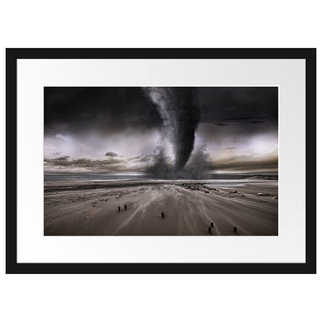 Gerahmtes Poster Dramatischer Tornado