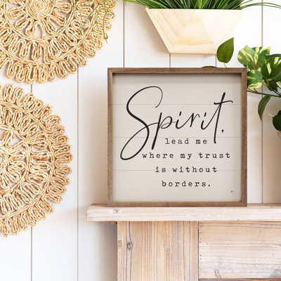 Spirit Lead Me Without Borders White