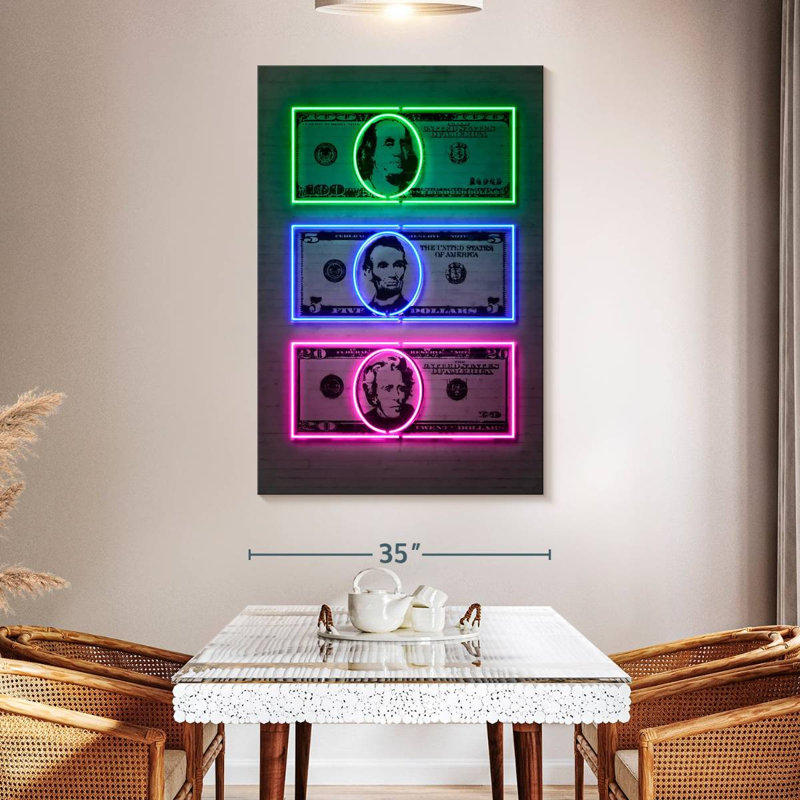Kerner Dollars, 51" H x 34" W