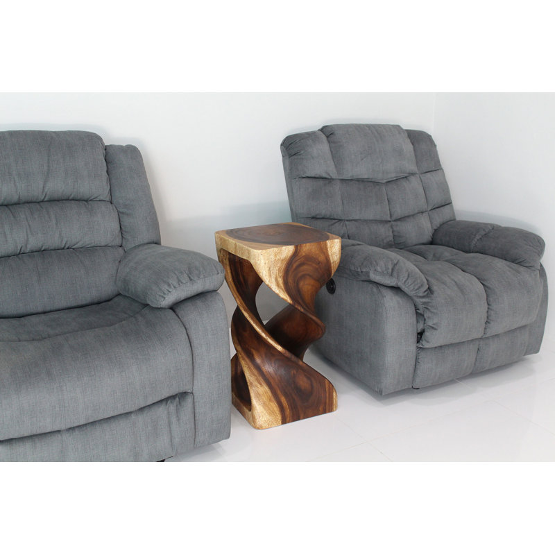 Ensemble de tables de bout Ahliya, Noyer, H 26 po x l 12 po x P 12 po