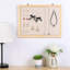 Solid + Manufactured Wood Wall Mounted Jewelry Box + Portable