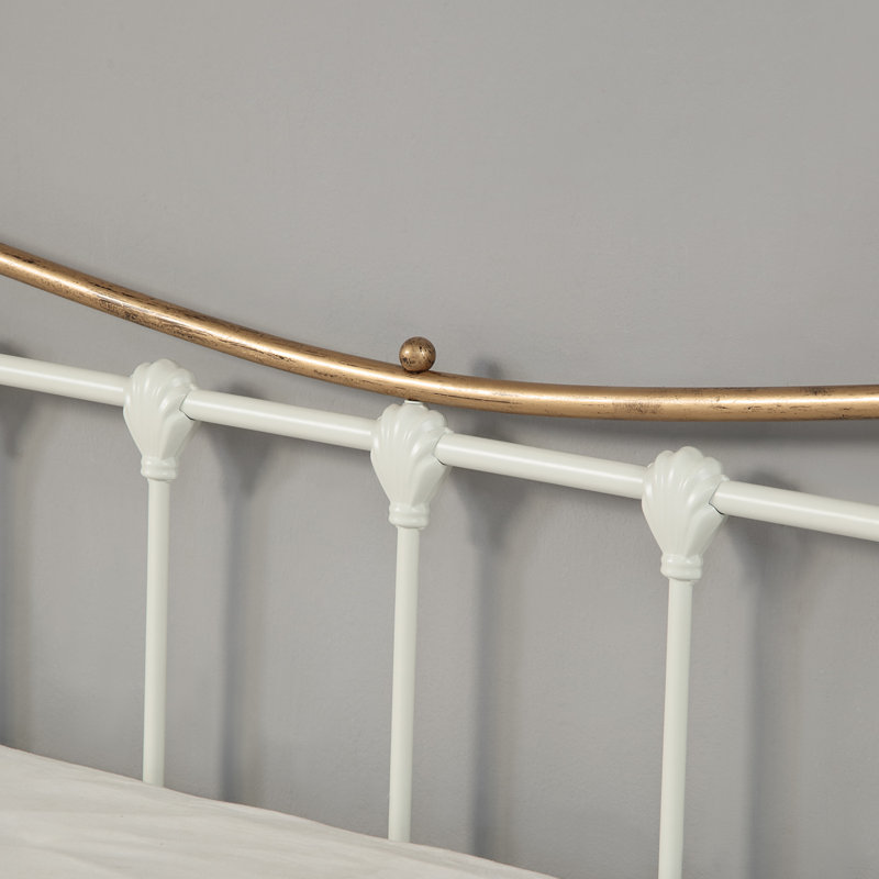 Angelina Metal Daybed, White