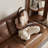 Brown Genuine Leather Standard Sofa cushion Loveseat-821788836