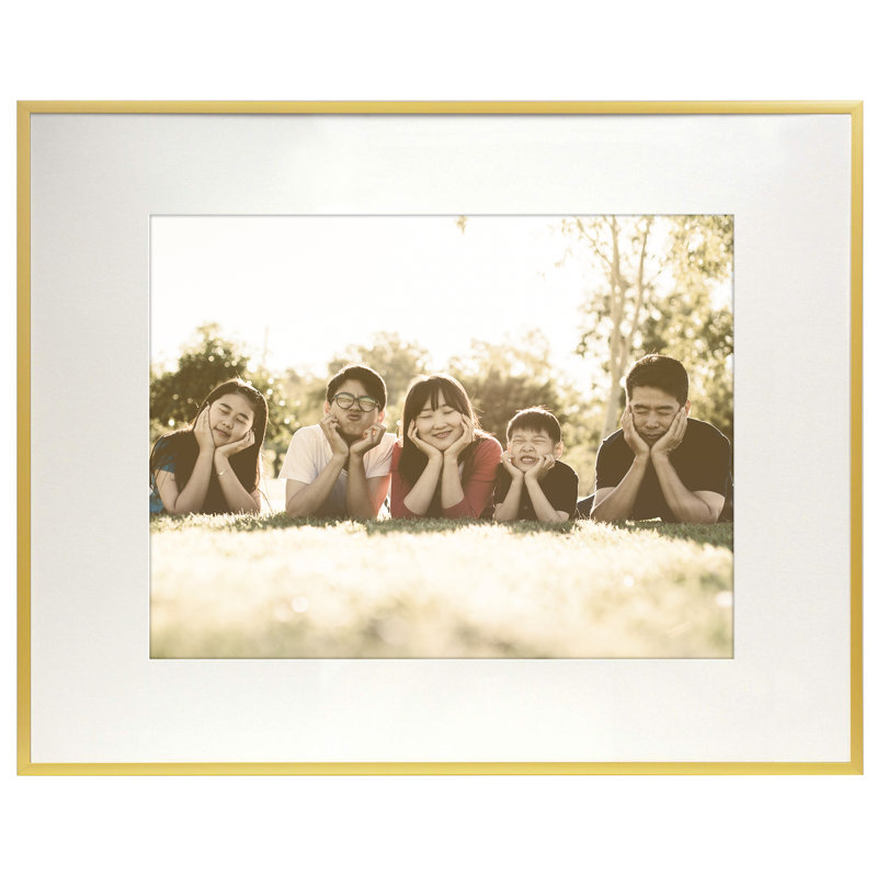 Cadre photo Ariaan, 1 cadre, Or, 8.5 po X 11 po