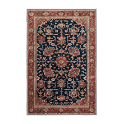 Machine Washable Persian Brown Area Rug