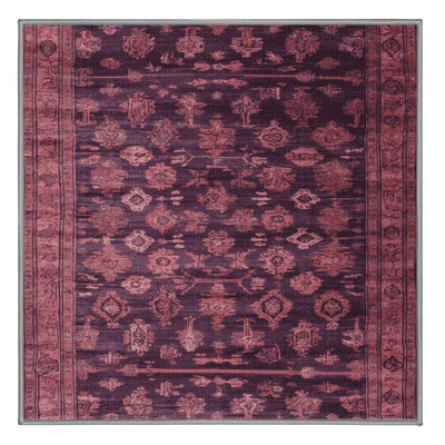 Tapis brun lavable à la machine