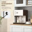 Garde-manger avec support à micro-ondes, armoire de rangement de cuisine autoportante avec huche, 8 tablettes de porte, tablettes réglables, garde-manger pour la salle à manger