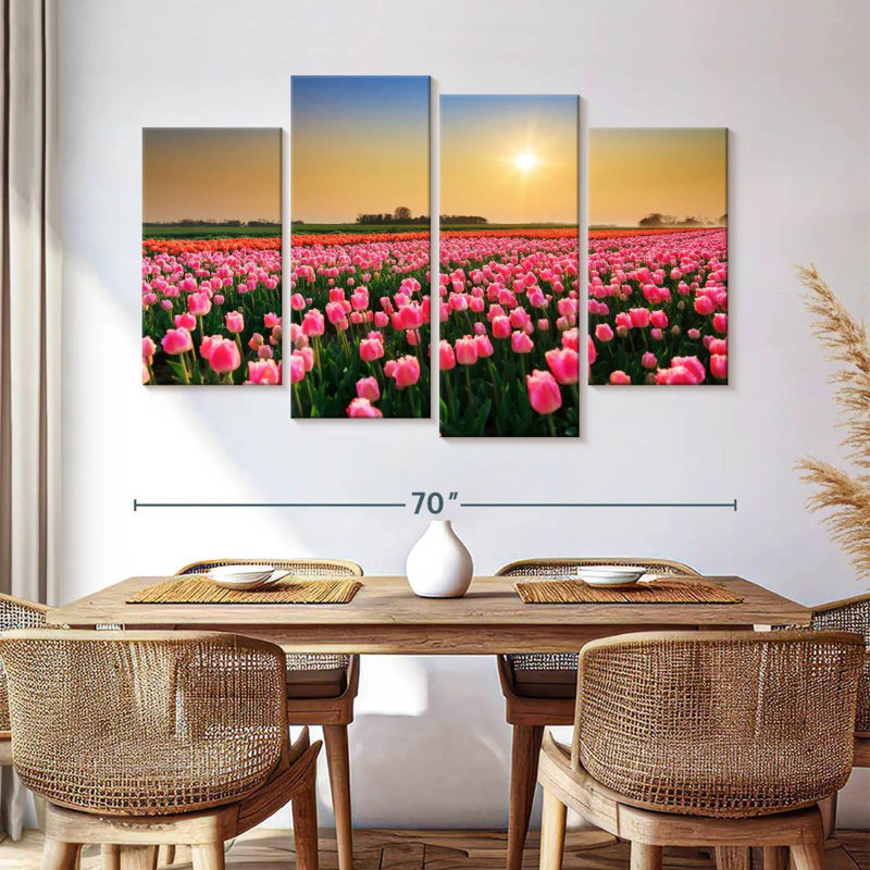 Champ de tulipes Alvord Pays-Bas, H 42 po x l 68 po