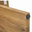 Console, table d'entrée étroite de 43,4 po de long avec base en forme de V, console de canapé rustique pour le couloir, le salon, le canapé derrière