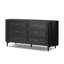 Larsen 6 Drawer Dresser-Drifted Matte Black Veneer