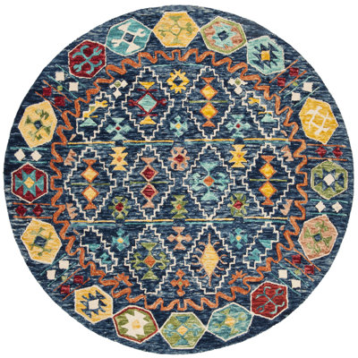 Deyoung Hand Tufted Wool Southwestern Rug