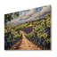 Vineyard In California Summer I - Vineyard Wood Wall Decor - On Natural Pine Wood-833571128