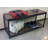 Therese Upholstered Bamboo Bench with Shelves