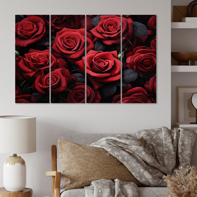 Elliot " Red Black Rose Eternal Beauty IV " 4 - Pieces