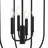 Reines Four-Light Matte Black Foyer Pendant-127419969
