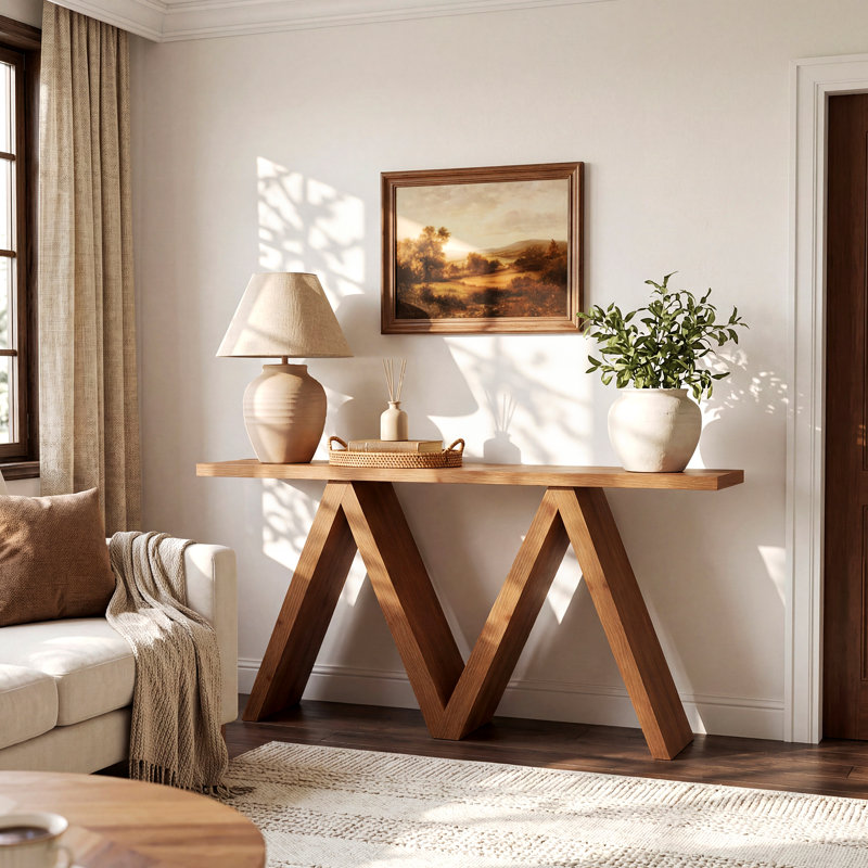 160cm Solid Wood Console Table