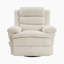 Fauteuil inclinable moderne et contemporain Rosalee de 41 po - Fauteuil inclinable et pivotant en microfibre texturée avec rembourrage confortable et mécanisme d'inclinaison sans effort.-660746796