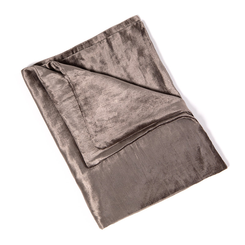 Velvet Duvet Cover, King, Ash Gray