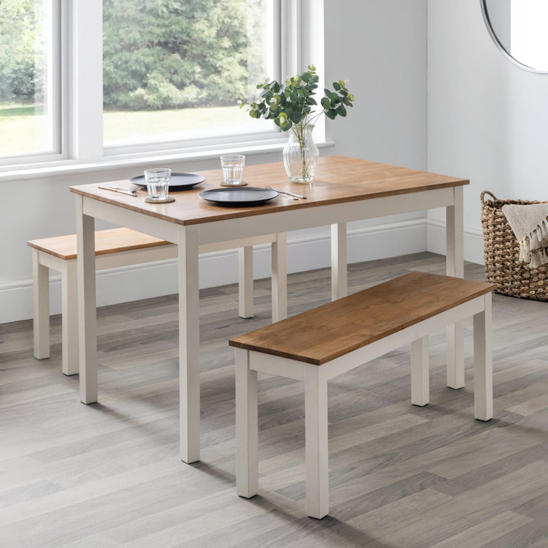 Carmel 4 - Person Solid Oak Dining Set
