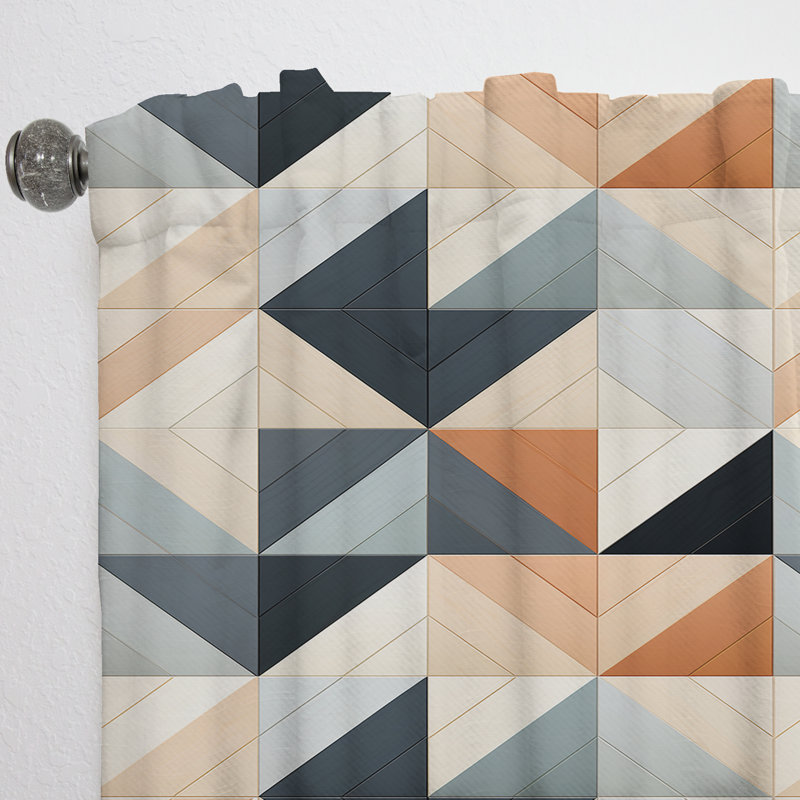 Scandinavian Harmony - Rideau moderne - Velours obscurcissant - 1 panneau, L 52 po x L 120 po