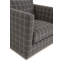 Fauteuil club pivotant en tissu Siena