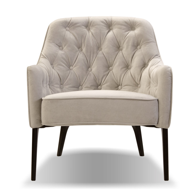 Ellington Upholstered Armchair, Oyster Polyester Blend