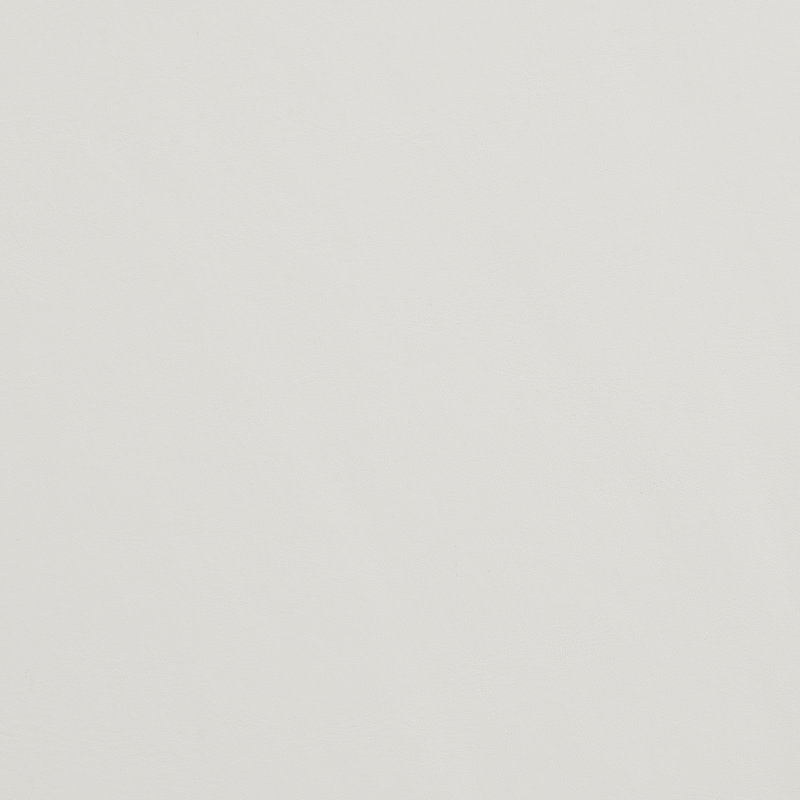 Atreju Faux Leather Ottoman, Natural, White Faux Leather