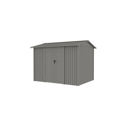 Gazebo Penguin Willow 9.7 Ft x 7.9 Ft Metal Shed-Slate