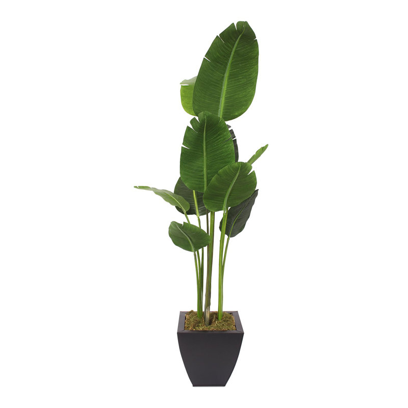 Faux Tree in Metal Pot