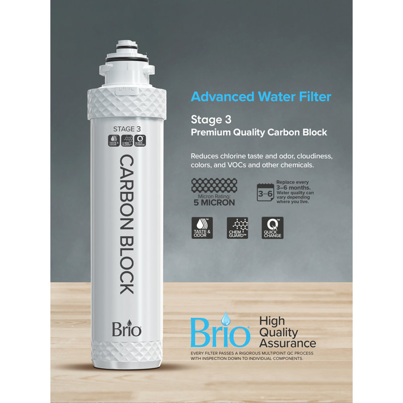 Brio Stage 3 Coconut Carbon Block Water Cooler Filter