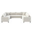Ensemble de canapé modulaire en U chenille, canapé surdimensionné à 8 places-106753431