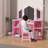 Vanity with Lights Storage Cabinet and Touch Light Detachable Tri-Folding Mirror 2 in 1  Vanity Table and Chair Set Wooden  Vanity Dress Table-140825428