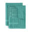 Ensemble de serviettes 6 pièces Willow - 100% coton peigné, qualité supérieure 630 g / m², turquoise, ultra doux et très absorbant-2017717011-2017717089