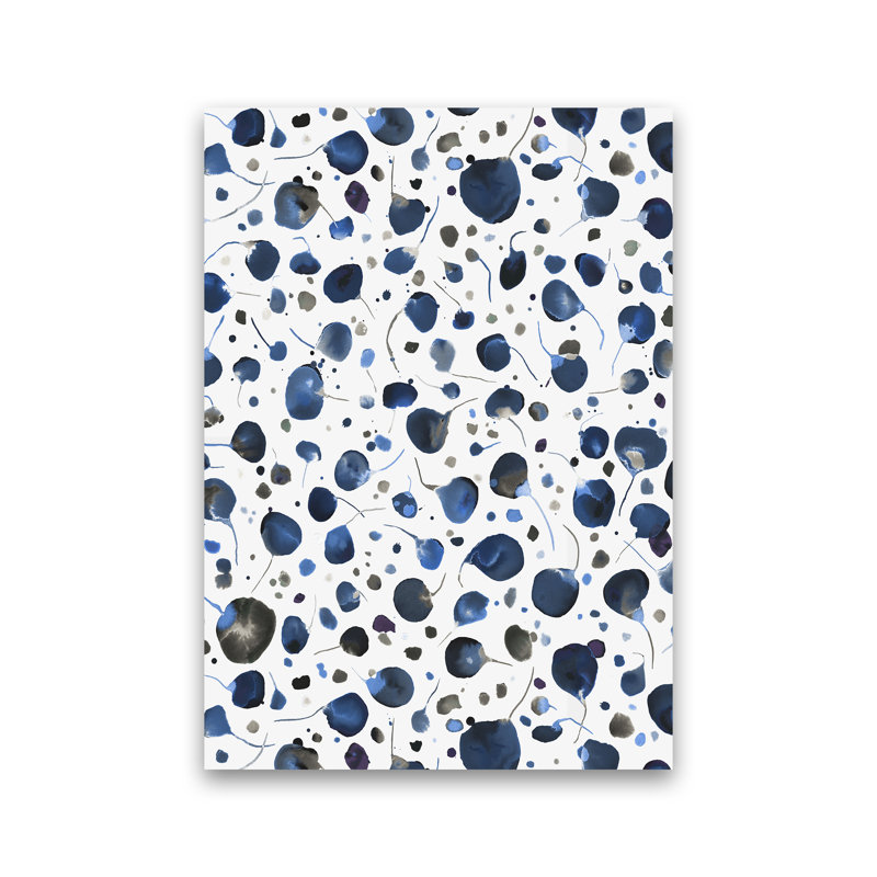 Flying Seeds Blue - Print, No Framed, 84cm H x 60cm W x 1cm D