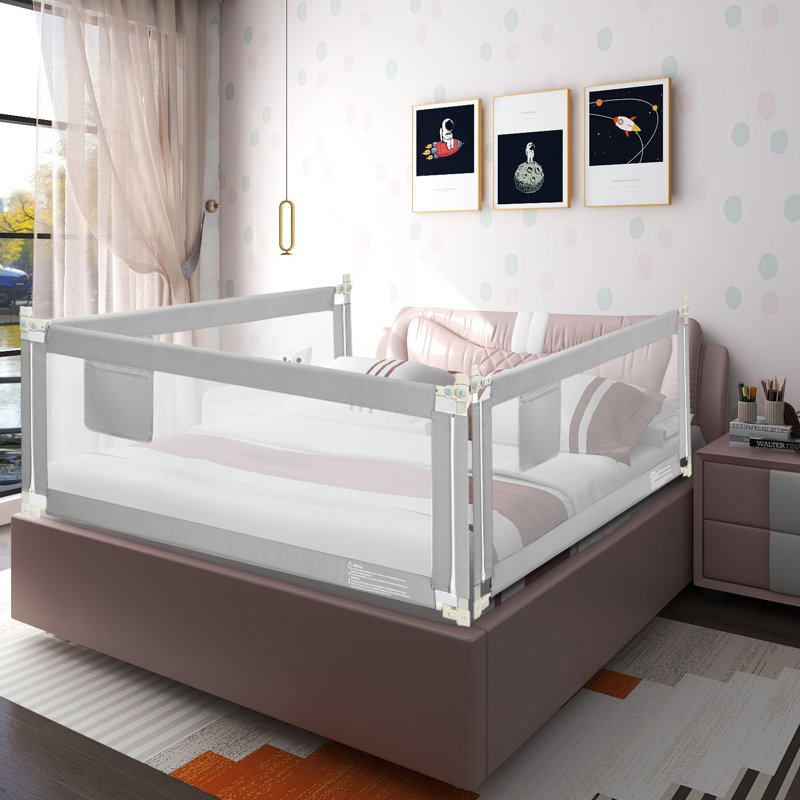 Kavalier Side Rails, 102cm H x 196cm L x 25cm W