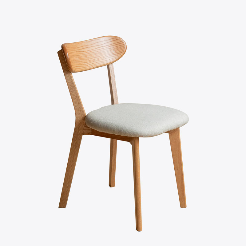 Dining Chair, 1, Light Gray, Natural 