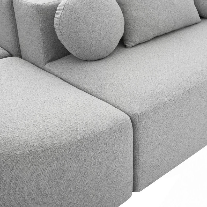 Canapé modulaire Boneless Couch, Boucle gris