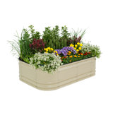Novel 17" Tall 6 In 1 Modular Metal Outdoor Raised Garden Bed