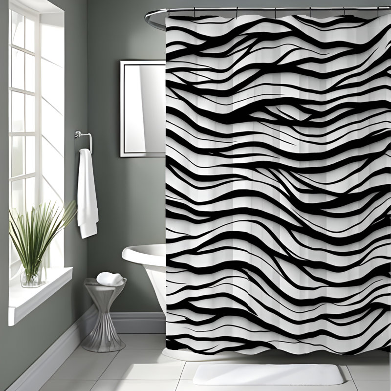 Rideau de douche Janaysia, H 72 po x l 70 po