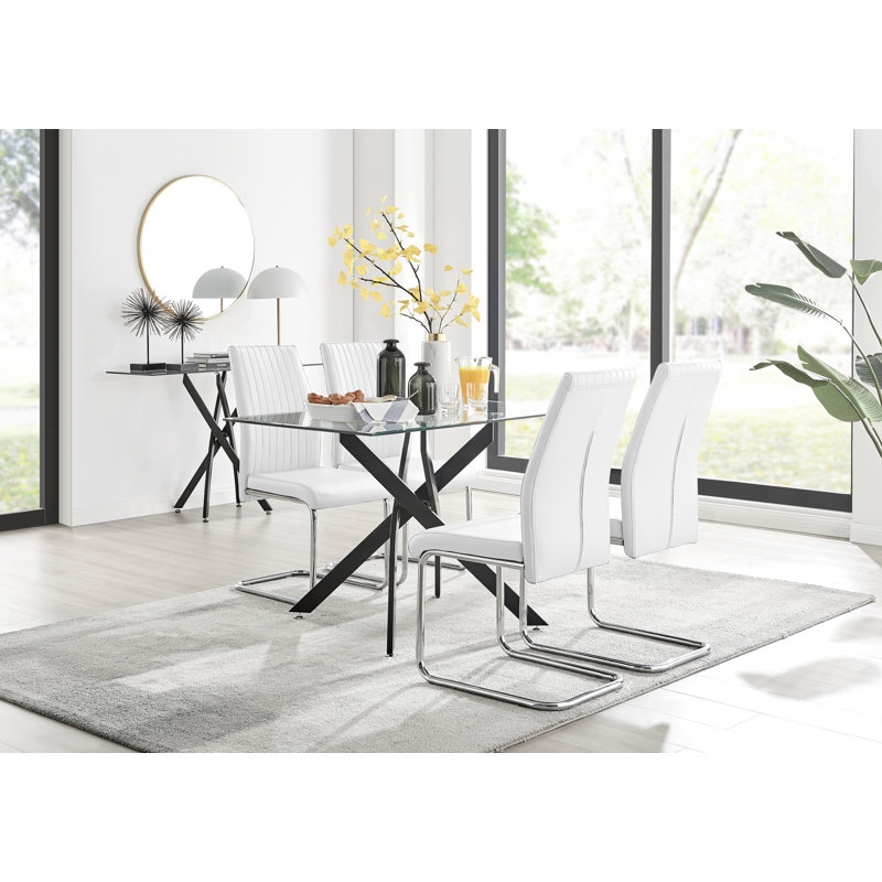 4 - Person Dining Set, White